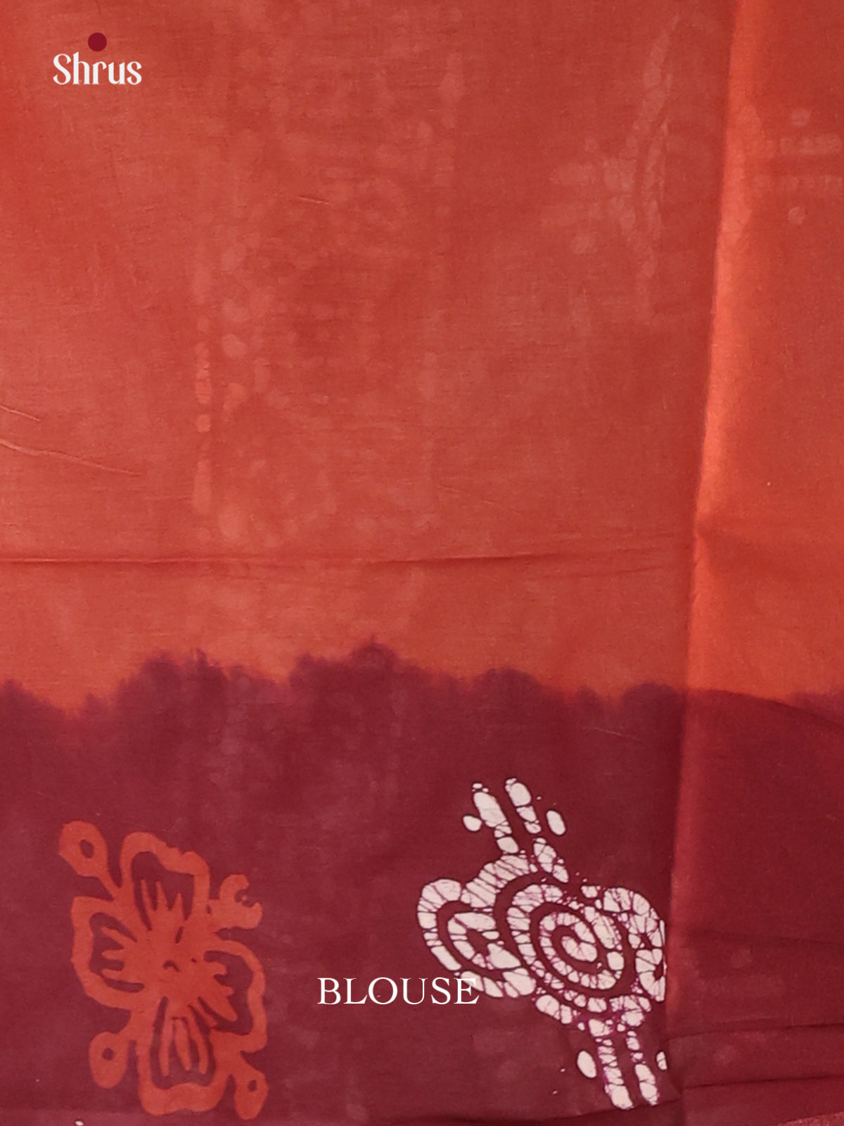 Brick & Maroon - Bhatik Saree - Shop on Shrus.com