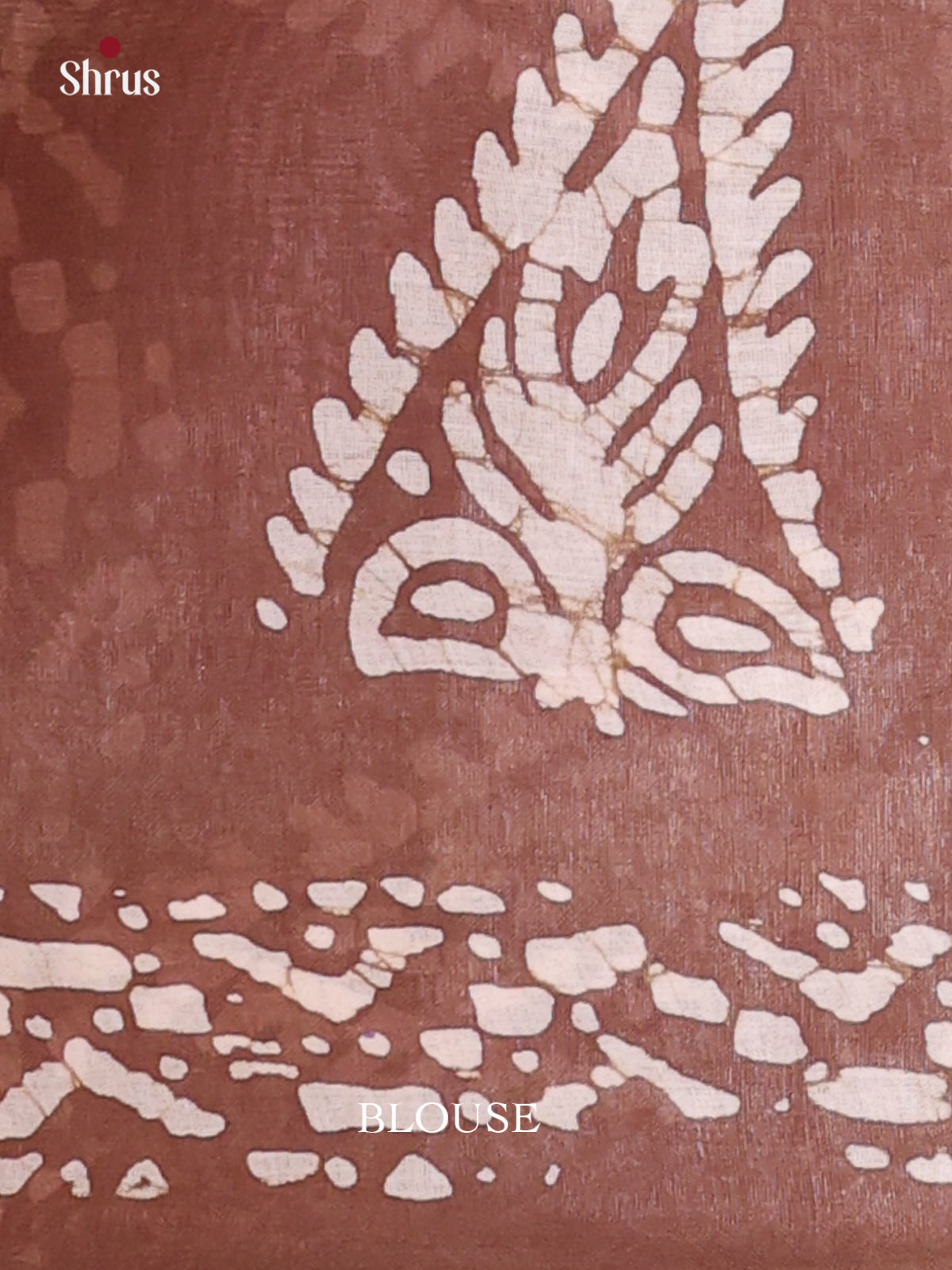 Pink & Brown - Bhatik Saree - Shop on Shrus.com