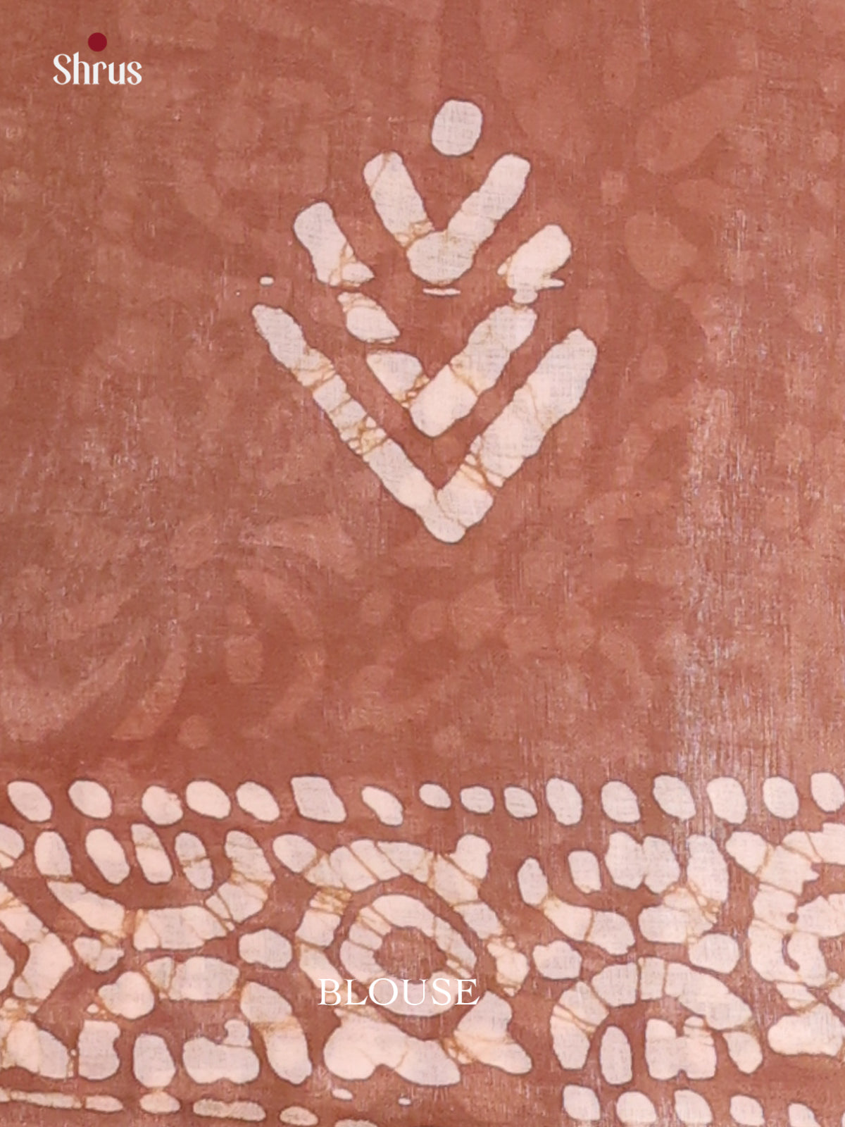 Pink & Brown- Bhatik Saree - Shop on Shrus.com