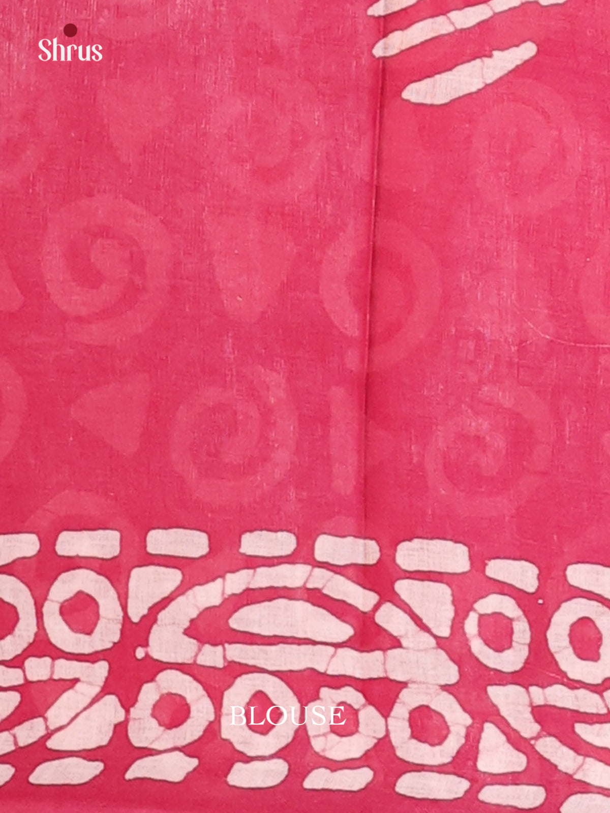 Cream & Pink- Bhatik Saree - Shop on Shrus.com
