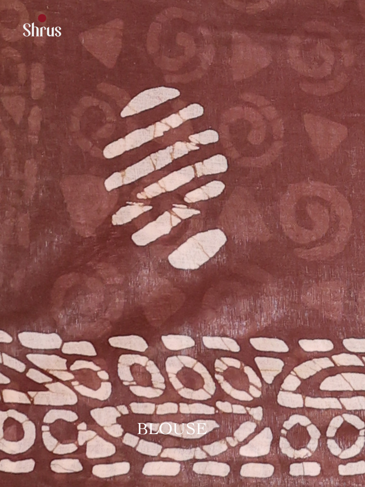 Peach & Brown - Bhatik Saree - Shop on Shrus.com