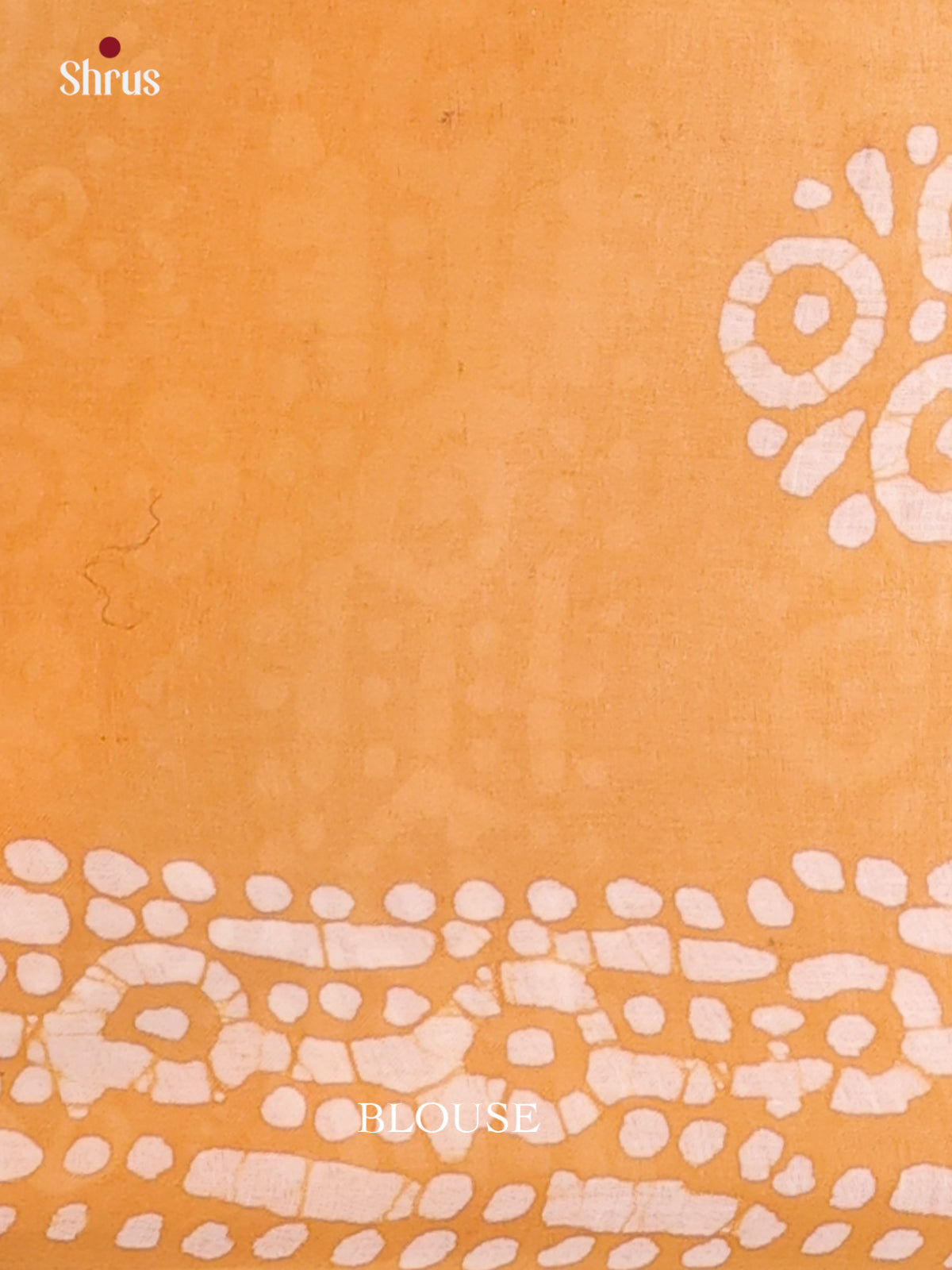 Blue, Peach & Mustard - Bhatik Saree - Shop on Shrus.com