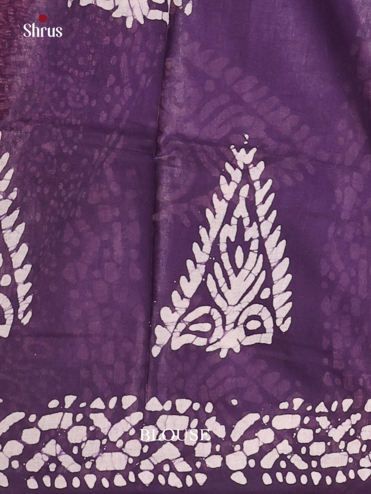 Grey & Violet - Bhatik Saree - Shop on Shrus.com