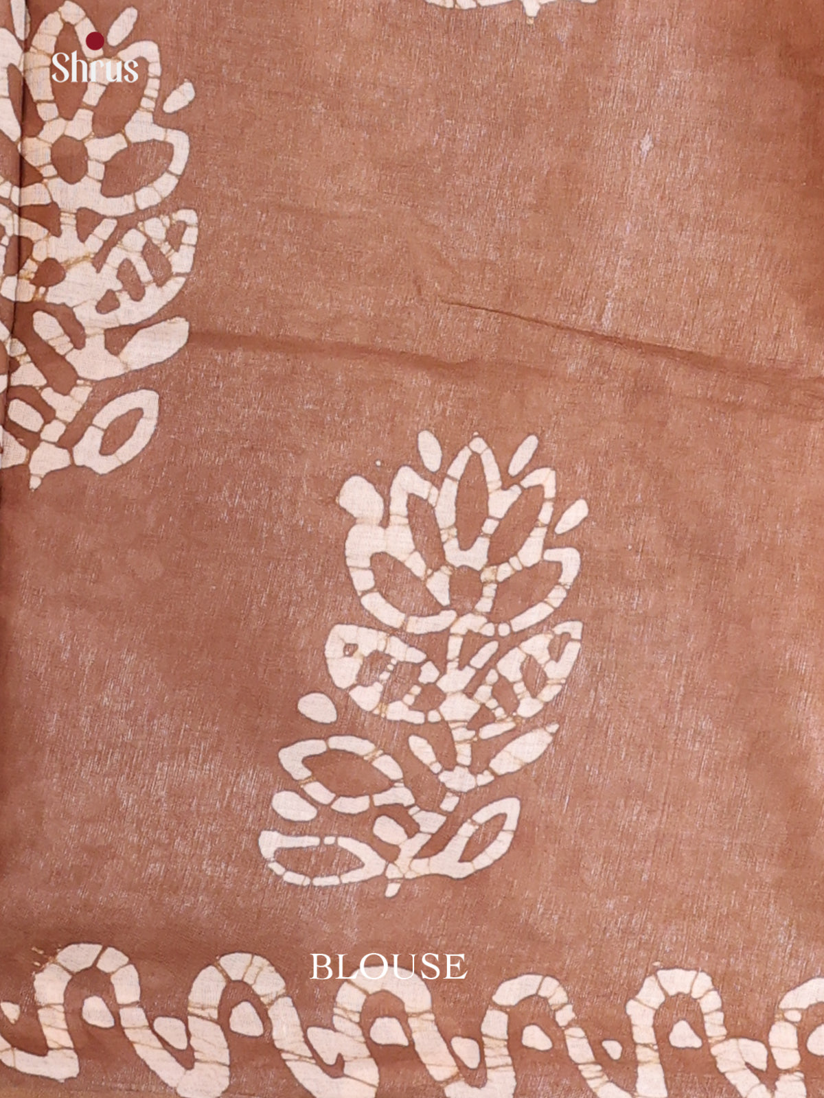 Orange & brown - Bhatik Saree - Shop on Shrus.com