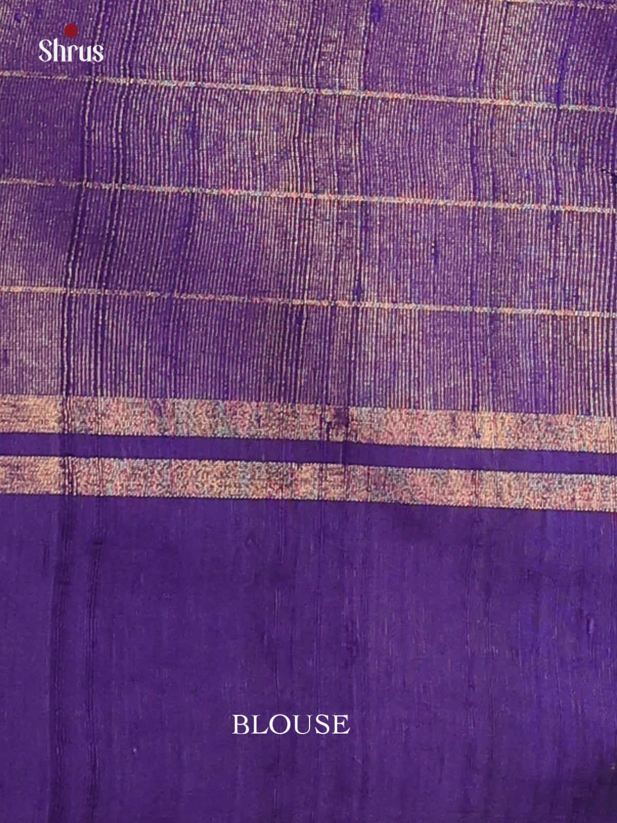 Orange & Blue- Raw Silk Saree - Shop on Shrus.com