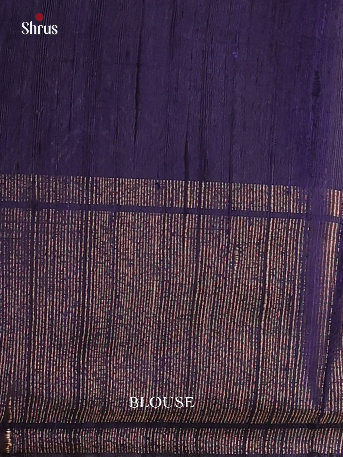 Red & Blue - Raw Silk Saree - Shop on Shrus.com