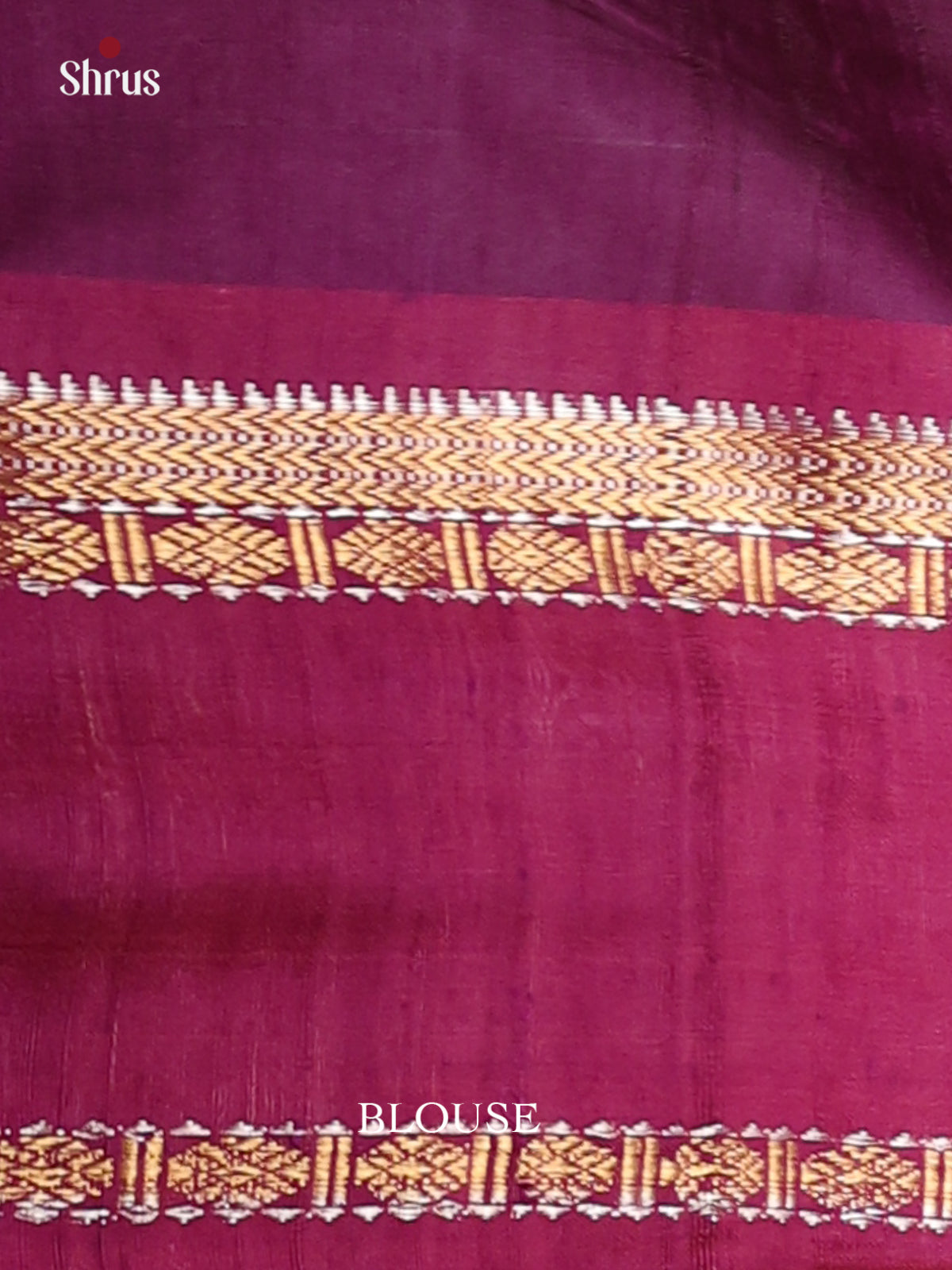 Rust & Purple- Raw Silk Saree - Shop on Shrus.com