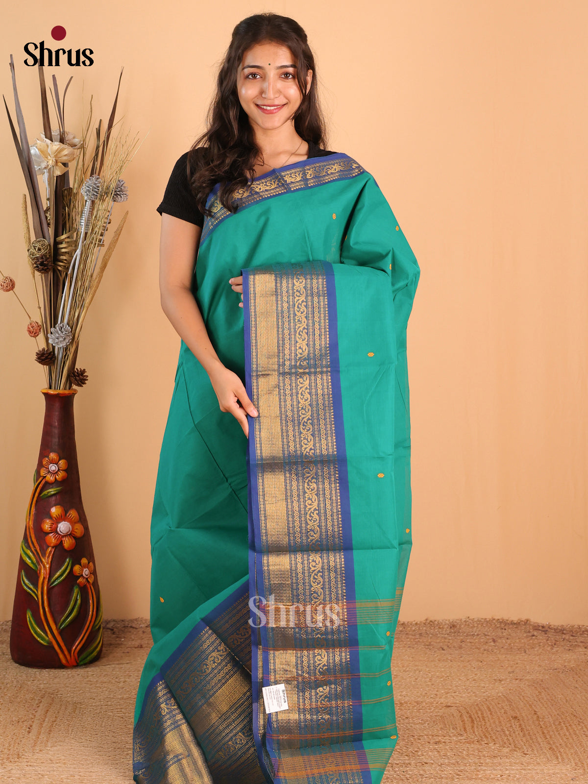 DCS05285 - Chettinad Cotton Saree - Shop on Shrus.com