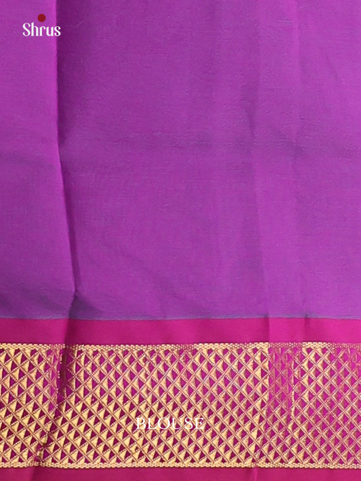 Green & Purple  - Silkcotton-halfpure Saree - Shop on Shrus.com