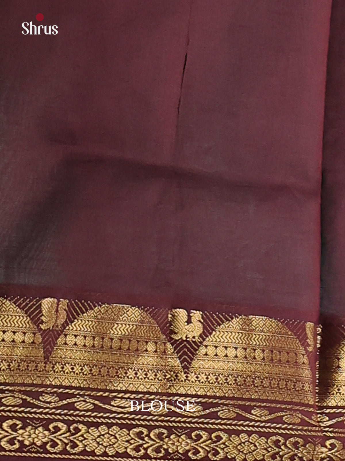 Teal & Brown - Silkcotton-halfpure Saree - Shop on Shrus.com