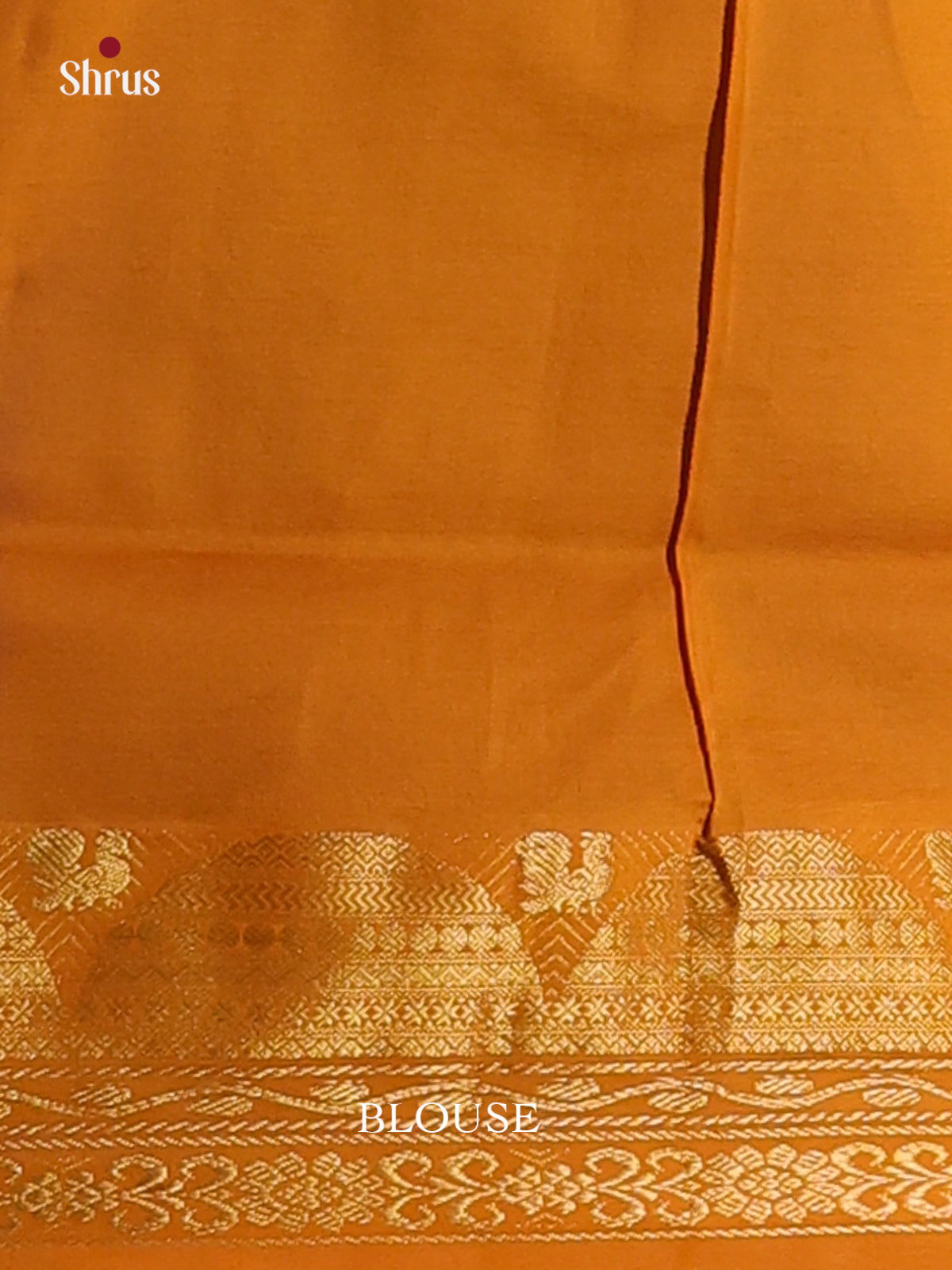 Blue & Orange - Silkcotton-halfpure  Saree - Shop on Shrus.com