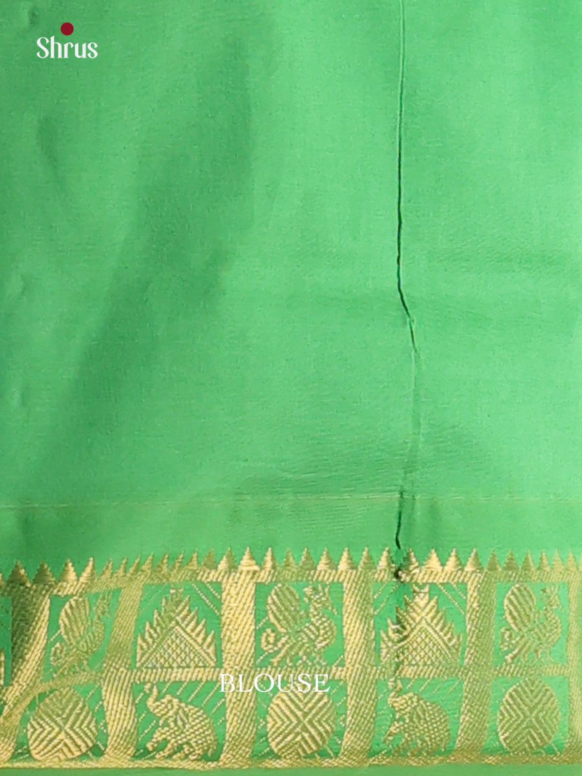Blue & Green - Silkcotton-halfpure Saree - Shop on Shrus.com