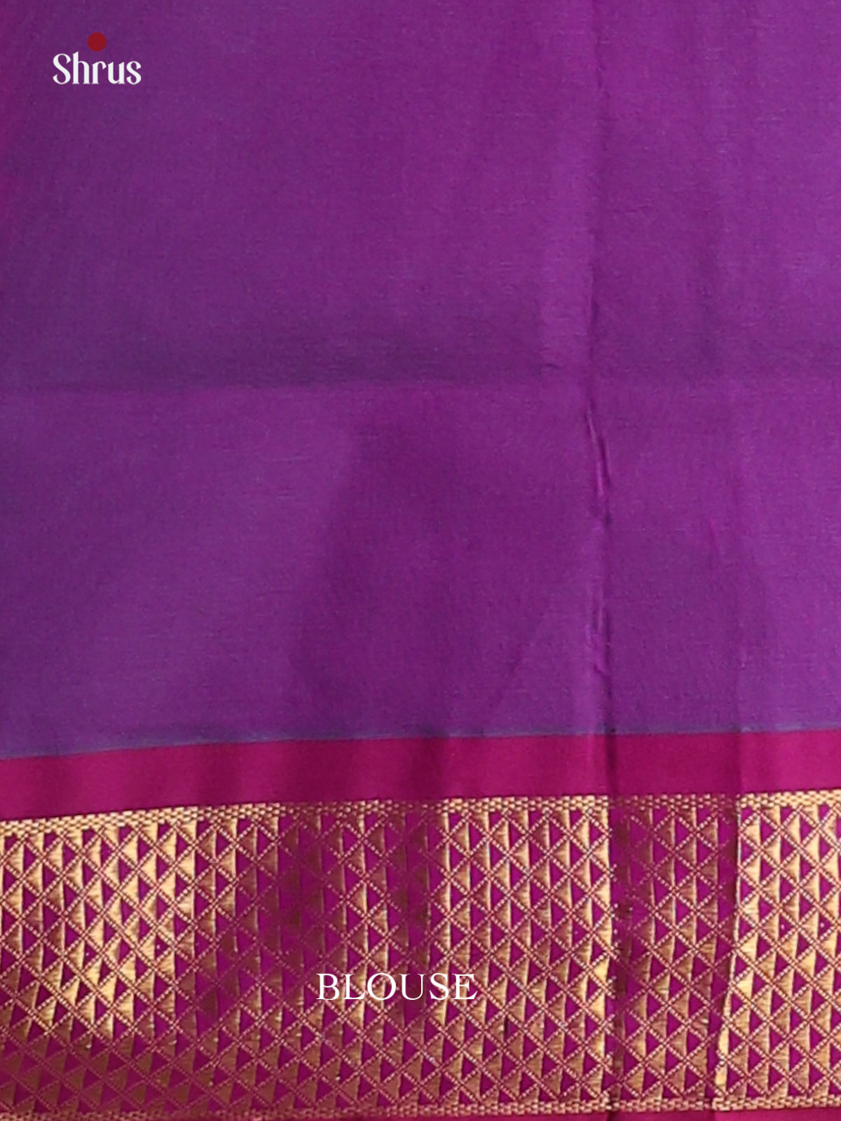 Green & Purple - Silkcotton-halfpure Saree - Shop on Shrus.com