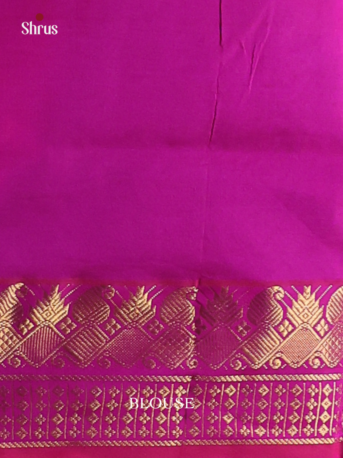 Blue & Pink- Silkcotton-halfpure Saree - Shop on Shrus.com