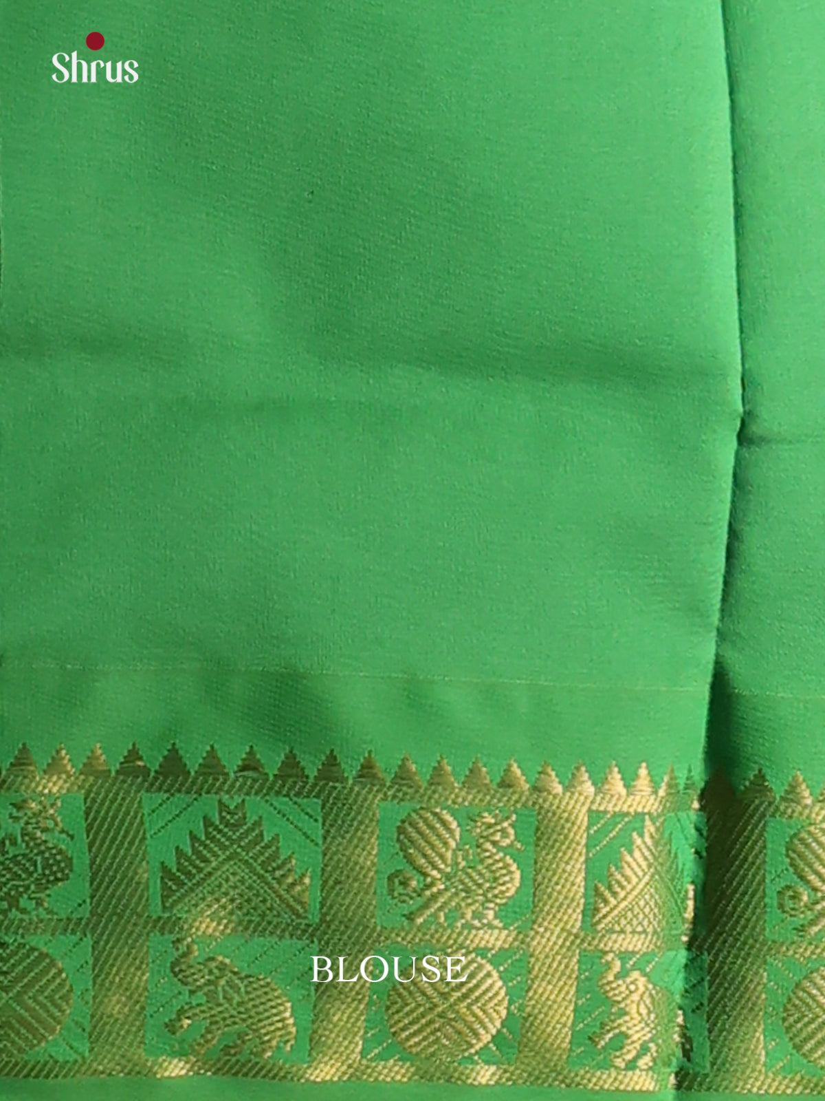 Purple & Green - Silkcotton-halfpure Saree - Shop on Shrus.com