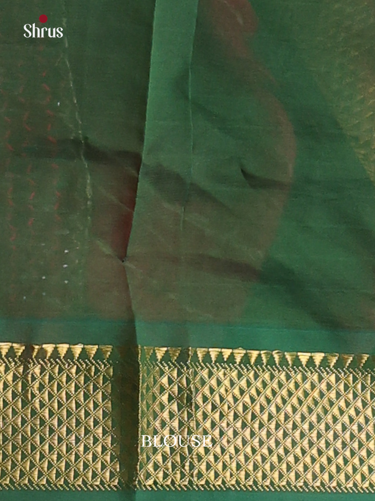Pink & Green - Silkcotton-halfpure Saree - Shop on Shrus.com