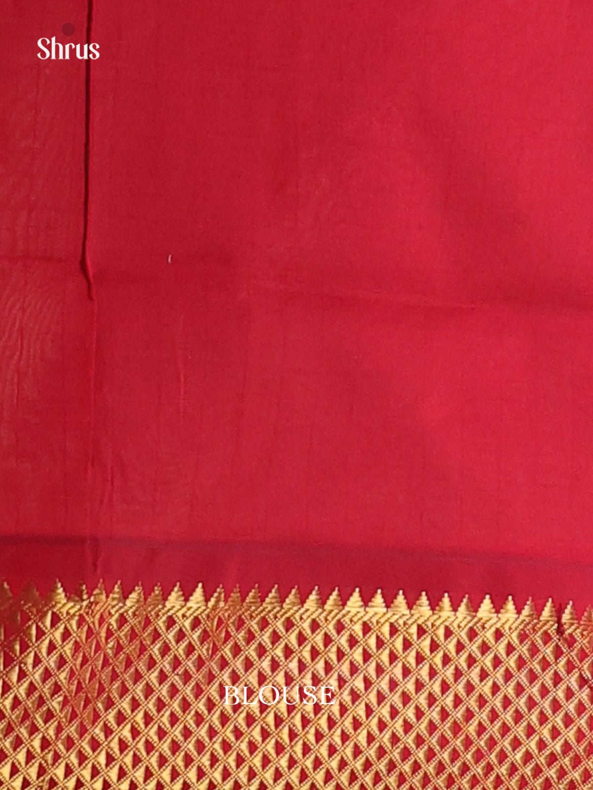 Grey & Red - Silkcotton-halfpure Saree - Shop on Shrus.com