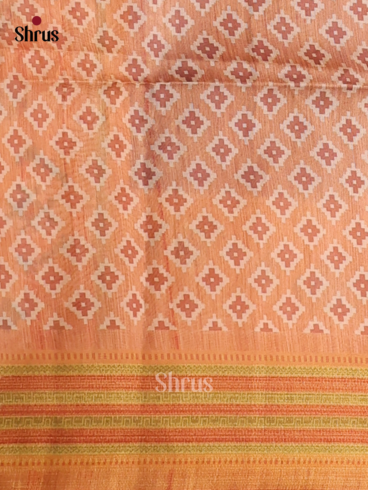 Blue & Mustard - Champa Semi Tussar Saree - DCS11001 - Shop on Shrus.com