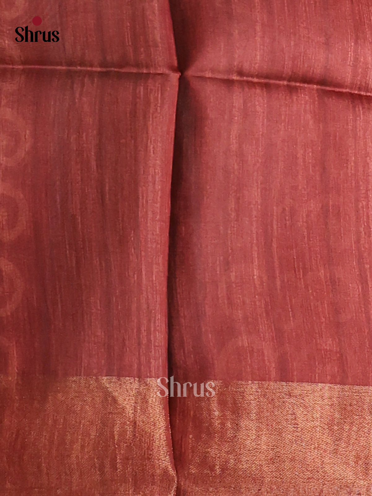 Teal Blue & Brown - Champa Semi Tussar Saree - DCS11008 - Shop on Shrus.com