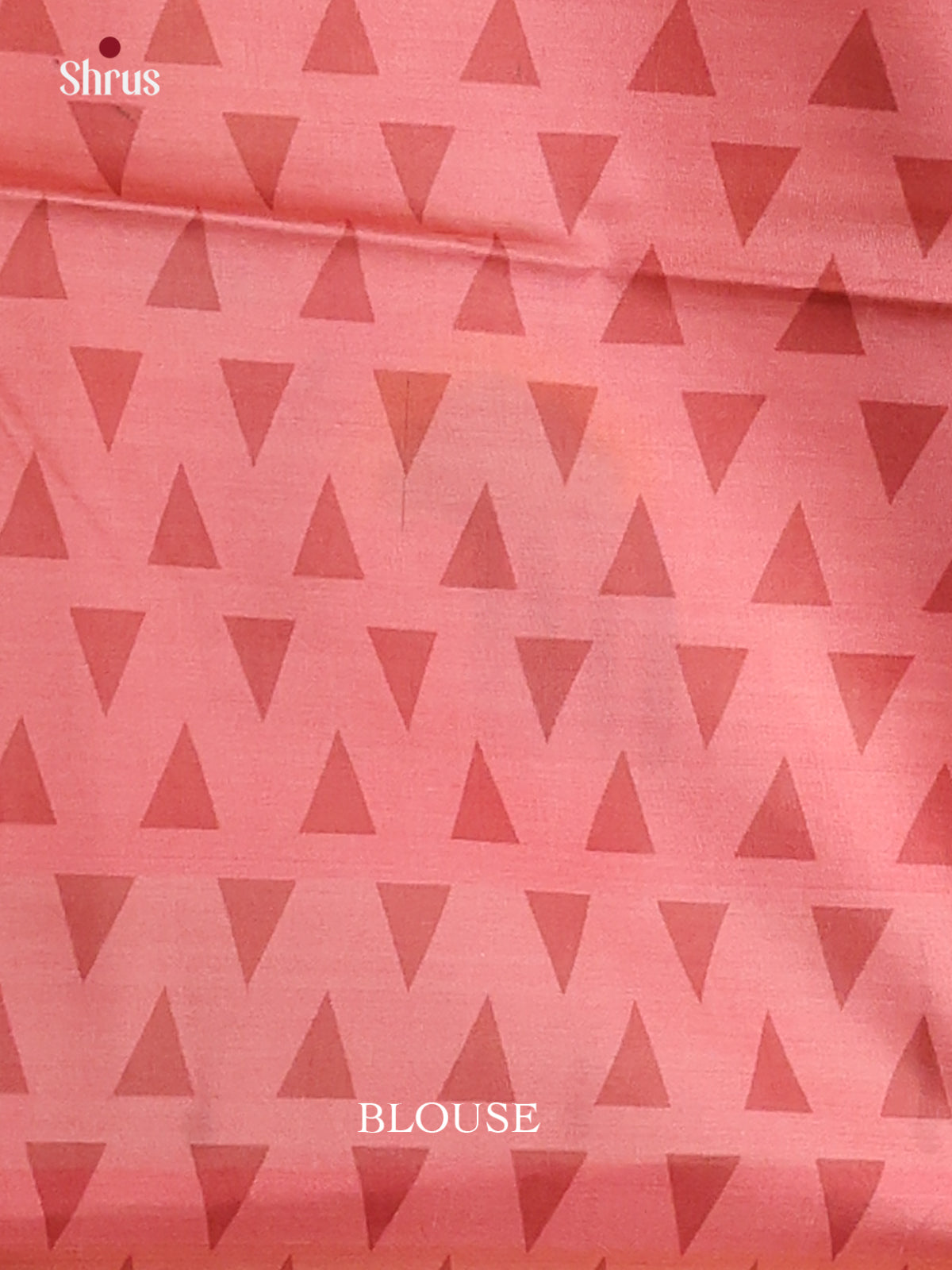 Peach &  red - Champa Semitussa Saree - DCS11069 - Shop on Shrus.com