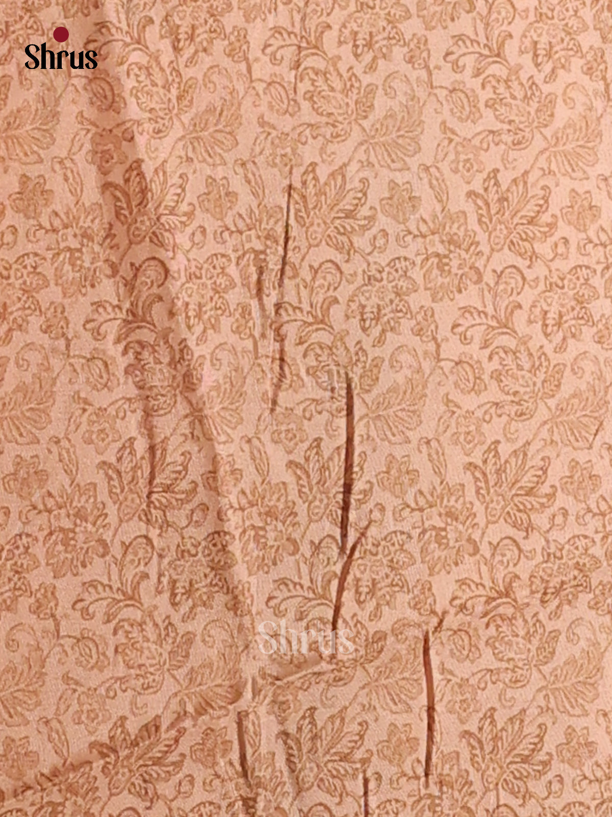 Cream &  Sandal - Champa Semitussa Saree - DCS11099 - Shop on Shrus.com