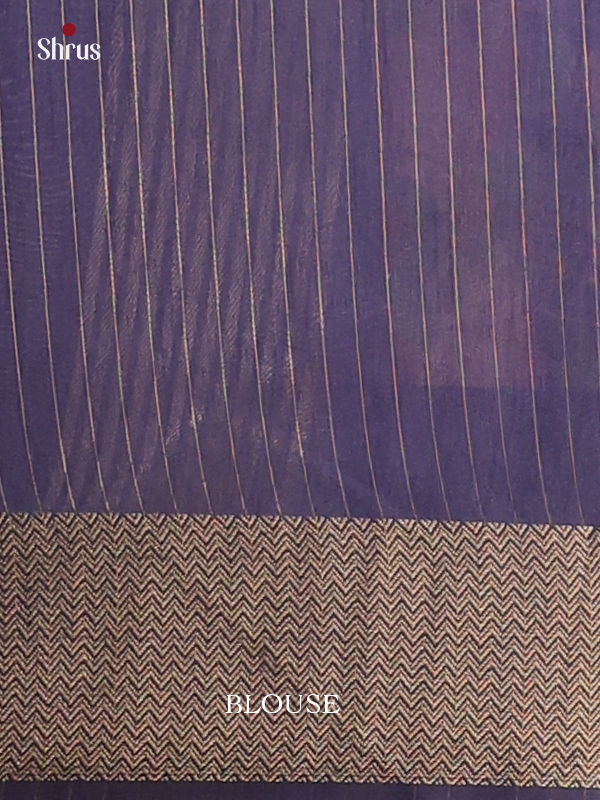 Light  lavender & Navy Blue - Champa Semitussa Saree - DCS11118 - Shop on Shrus.com