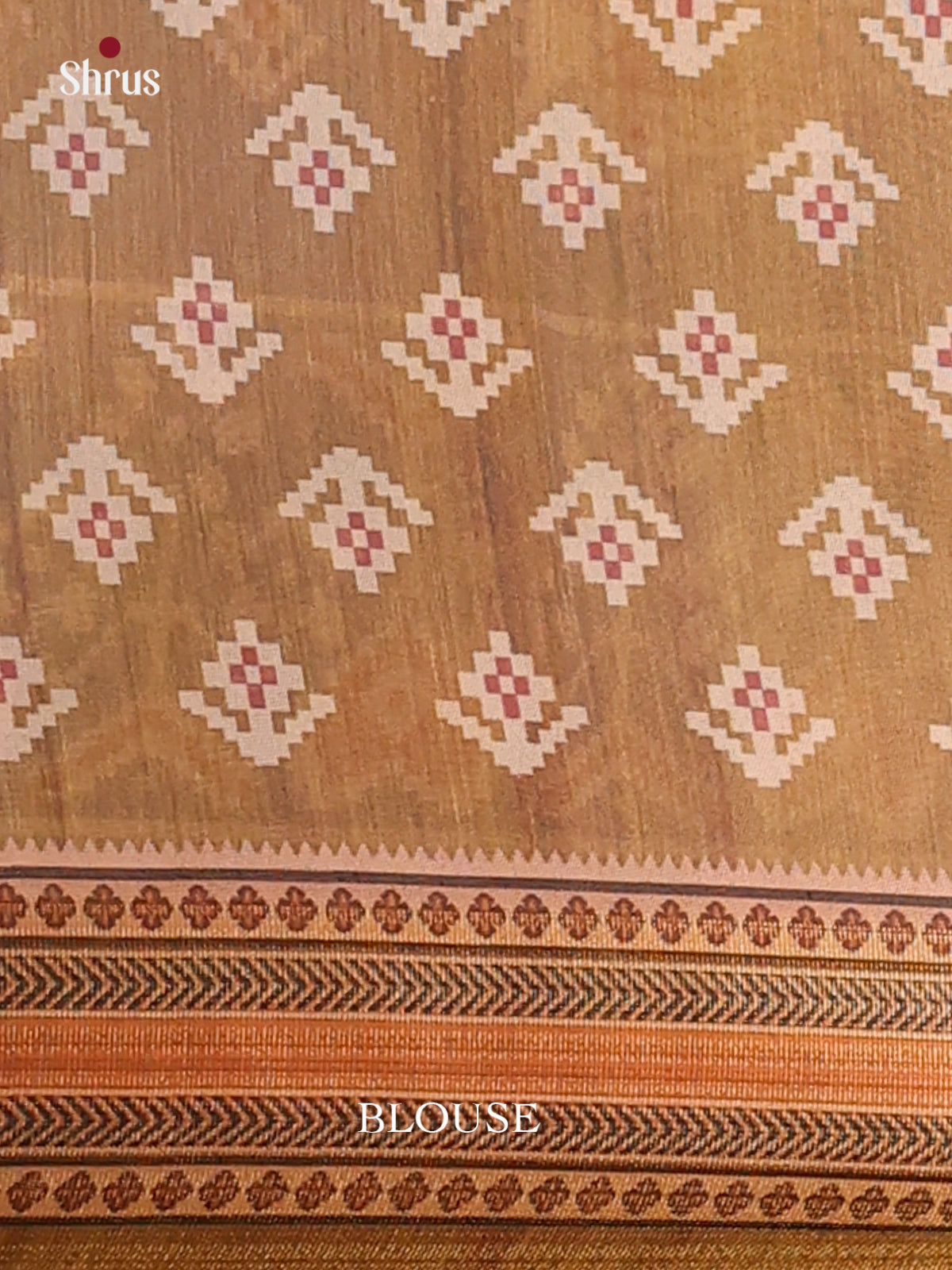 Indigo Blue & Brown - Champa Semitussa Saree - DCS11138 - Shop on Shrus.com
