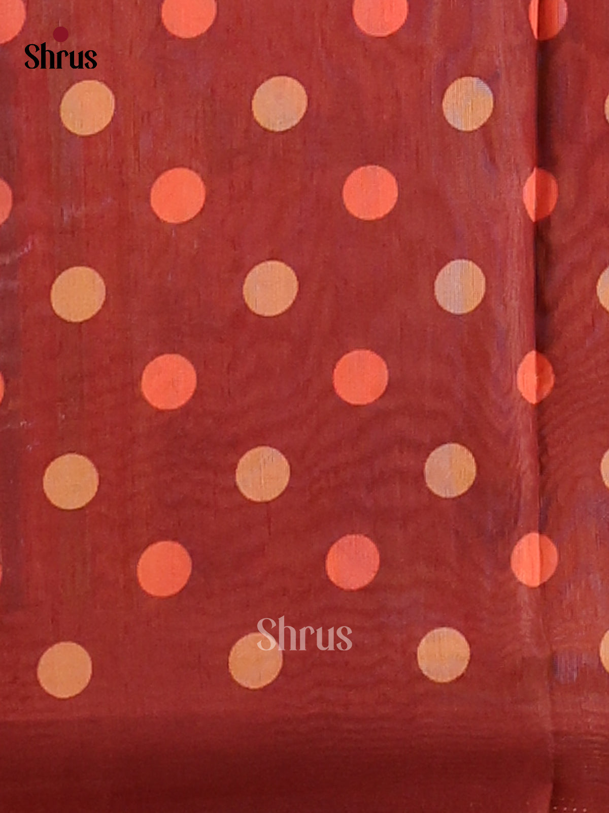 Dark peach &  Brown - Champa Semitussa Saree - DCS11150 - Shop on Shrus.com