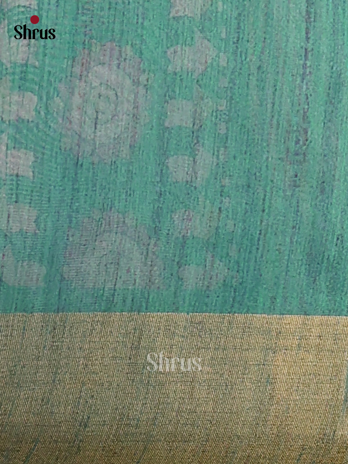 Sandal & Teal Blue - Champa Semitussa Saree - DCS11158 - Shop on Shrus.com