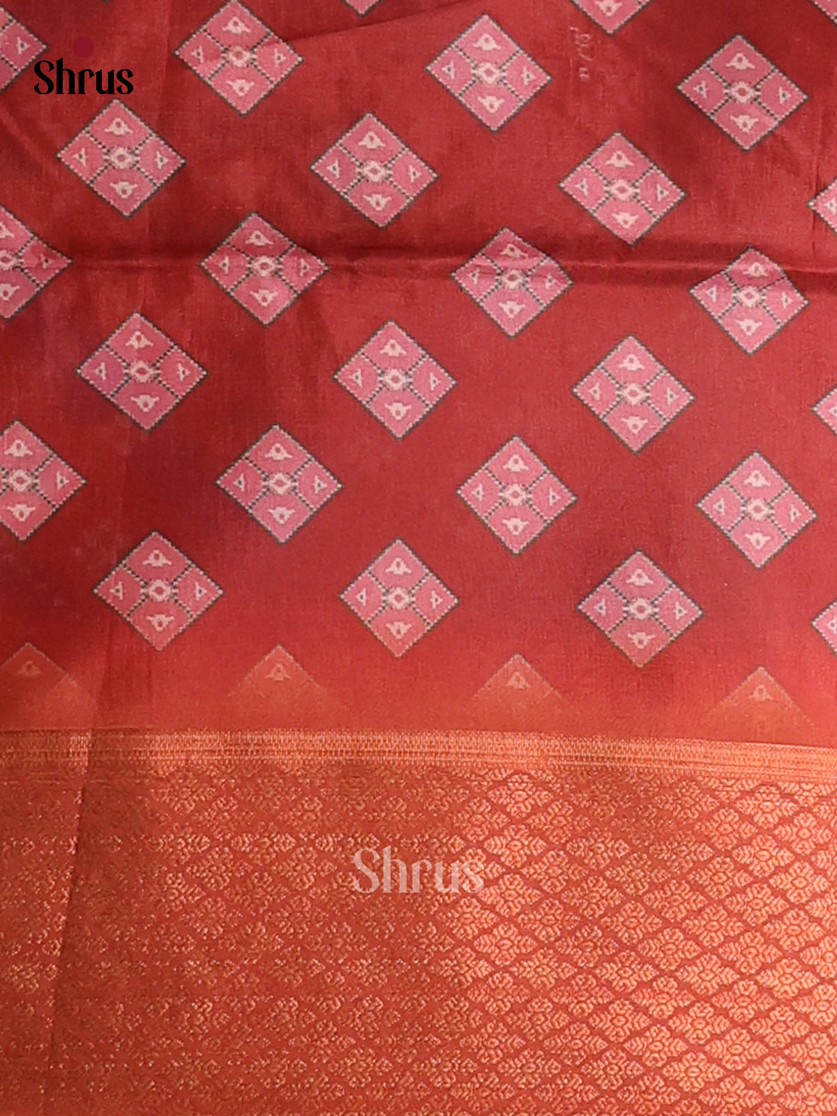 Maroon & Brown - Champa Semi tussar Saree - DCS11173 - Shop on Shrus.com