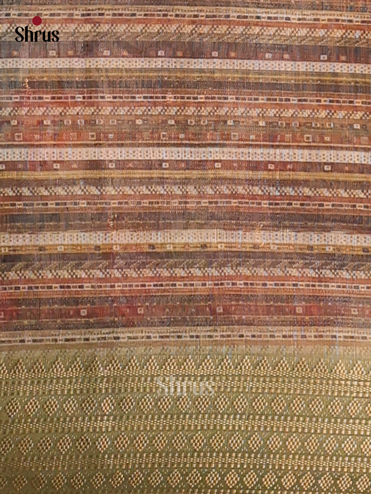 Pista Green & Golden - Champa Semitussa Saree - DCS11185 - Shop on Shrus.com
