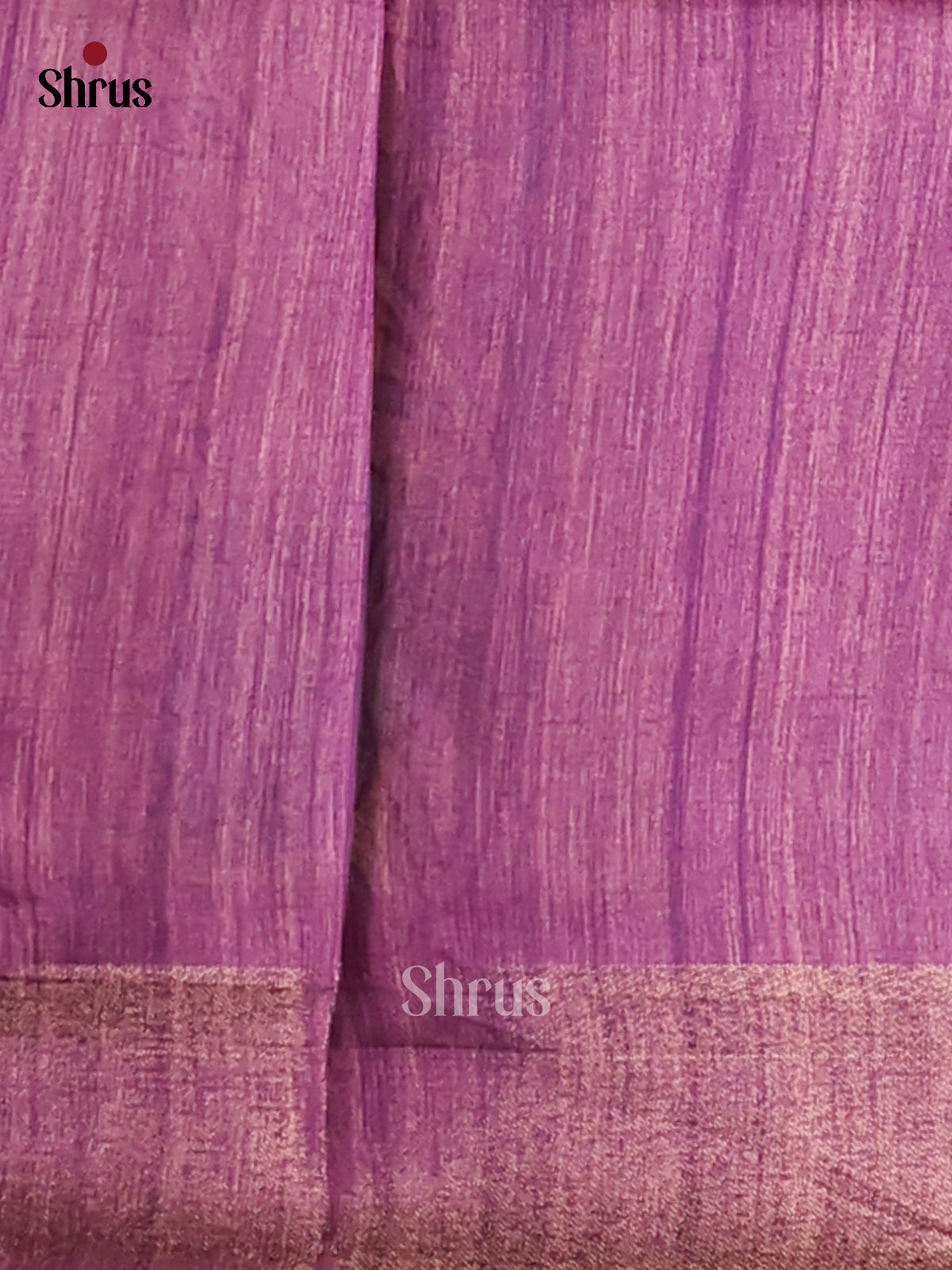 Sandal & Purple - Champa Semitussa Saree - DCS11195 - Shop on Shrus.com
