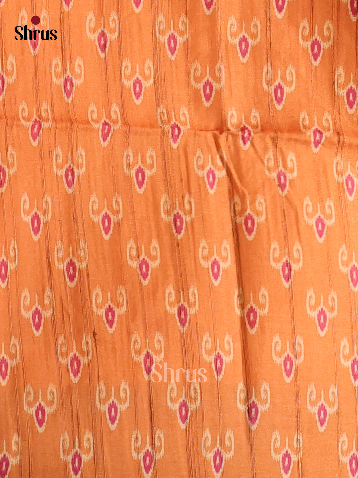 Brown & Mustard - Champa Semi Tussar Saree - DCS11218 - Shop on Shrus.com