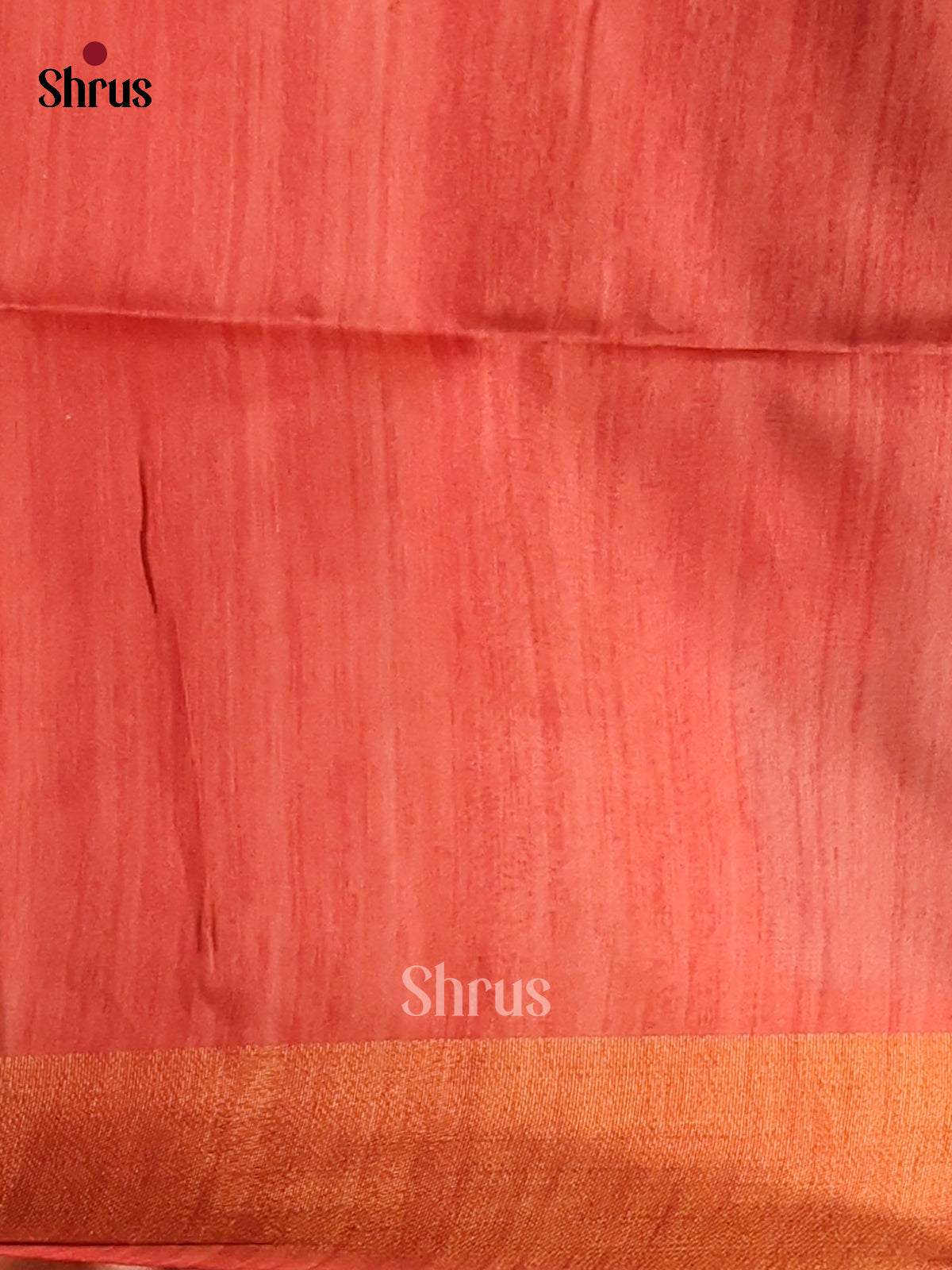 Rama blue & Rust - Champa Semi Tussar Saree - DCS11230 - Shop on Shrus.com