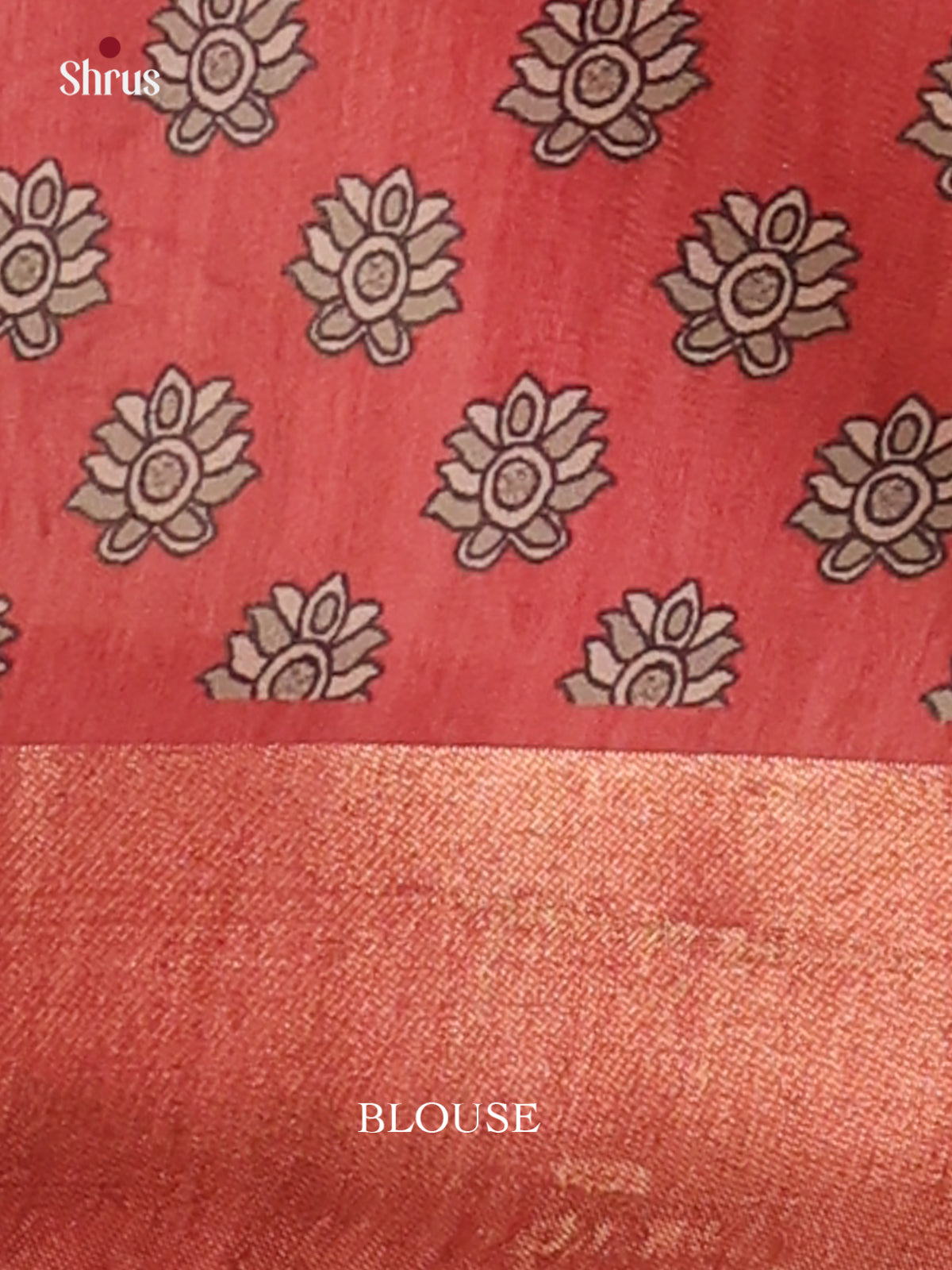 Beige & maroon - Champa Semitussa Saree - DCS11236 - Shop on Shrus.com