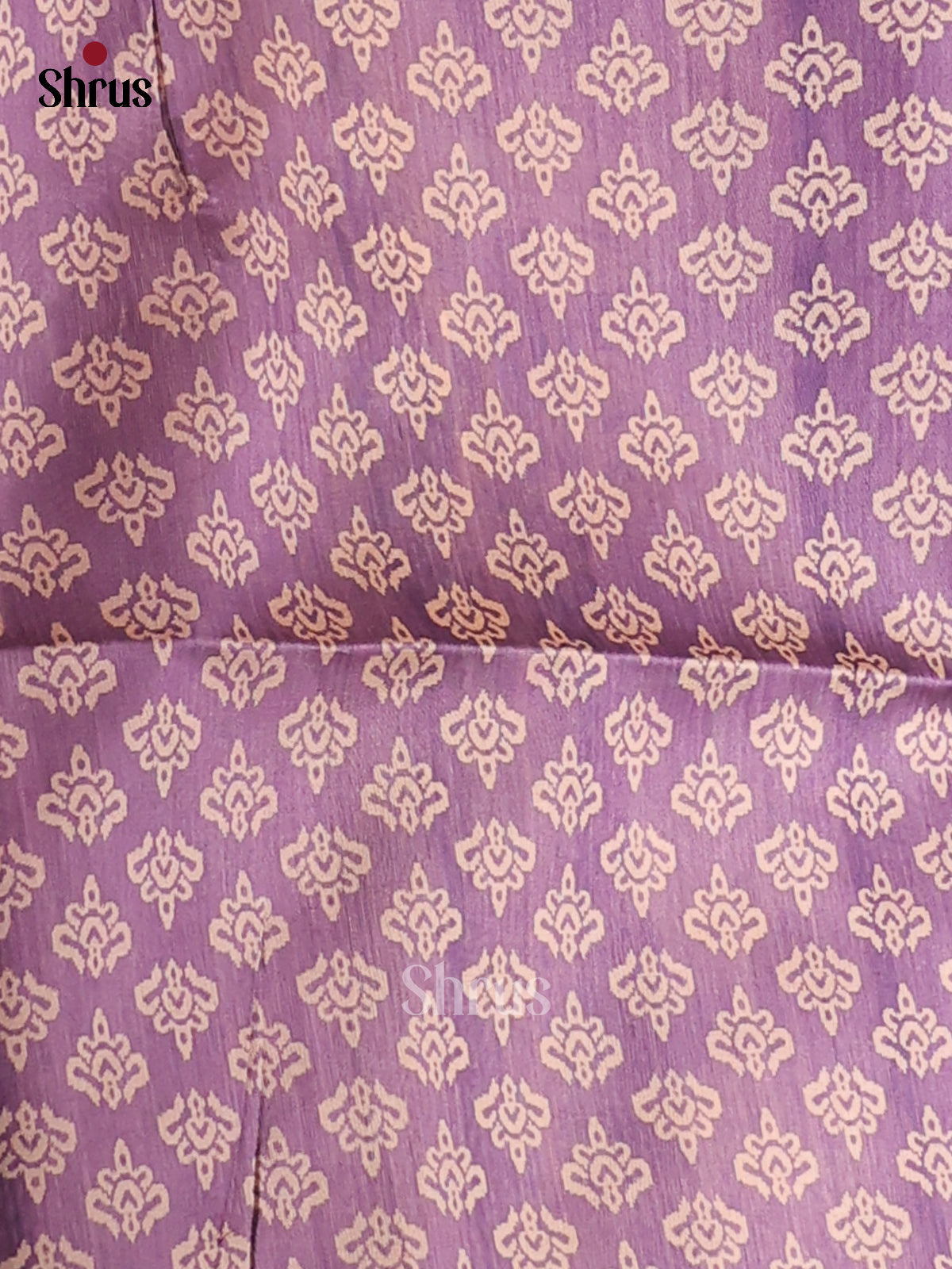 Mustard & purple - Champa Semi Tussar Saree - DCS11240 - Shop on Shrus.com