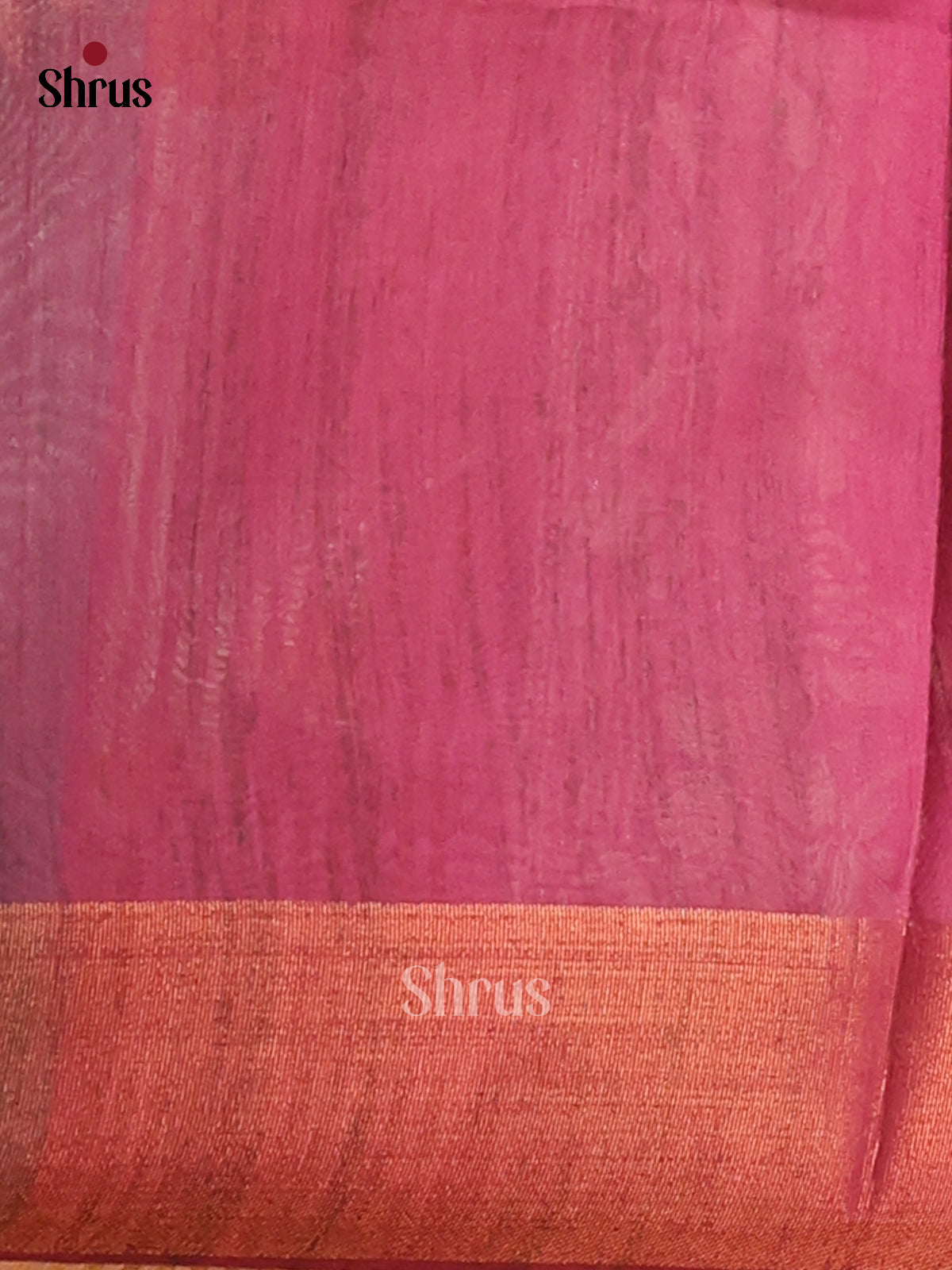 Cream / Purple & Blue - Champa Semitussar Saree - DCS11257 - Shop on Shrus.com