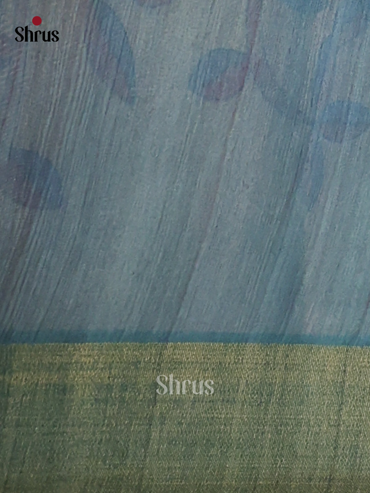 Sandal & Peacock blue - Champa Semitussa Saree - DCS11263 - Shop on Shrus.com