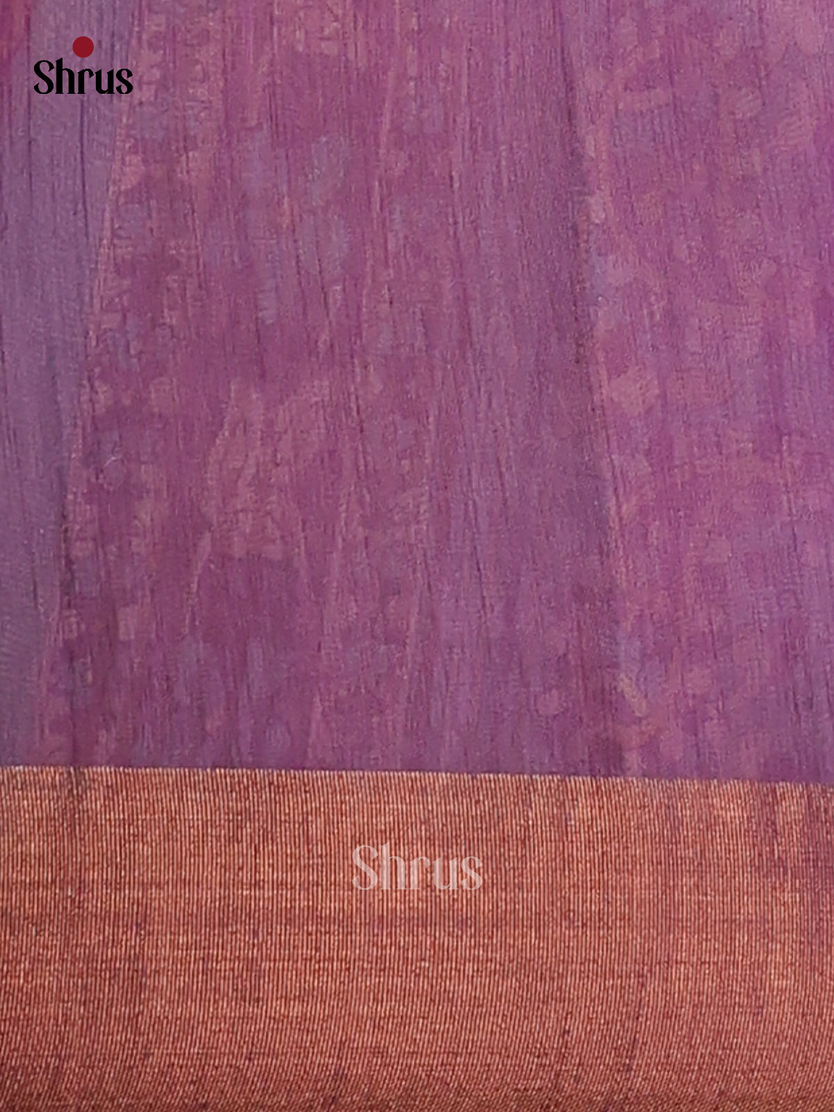 Cream, & Purple - Champa Semitussa Saree - DCS11269 - Shop on Shrus.com