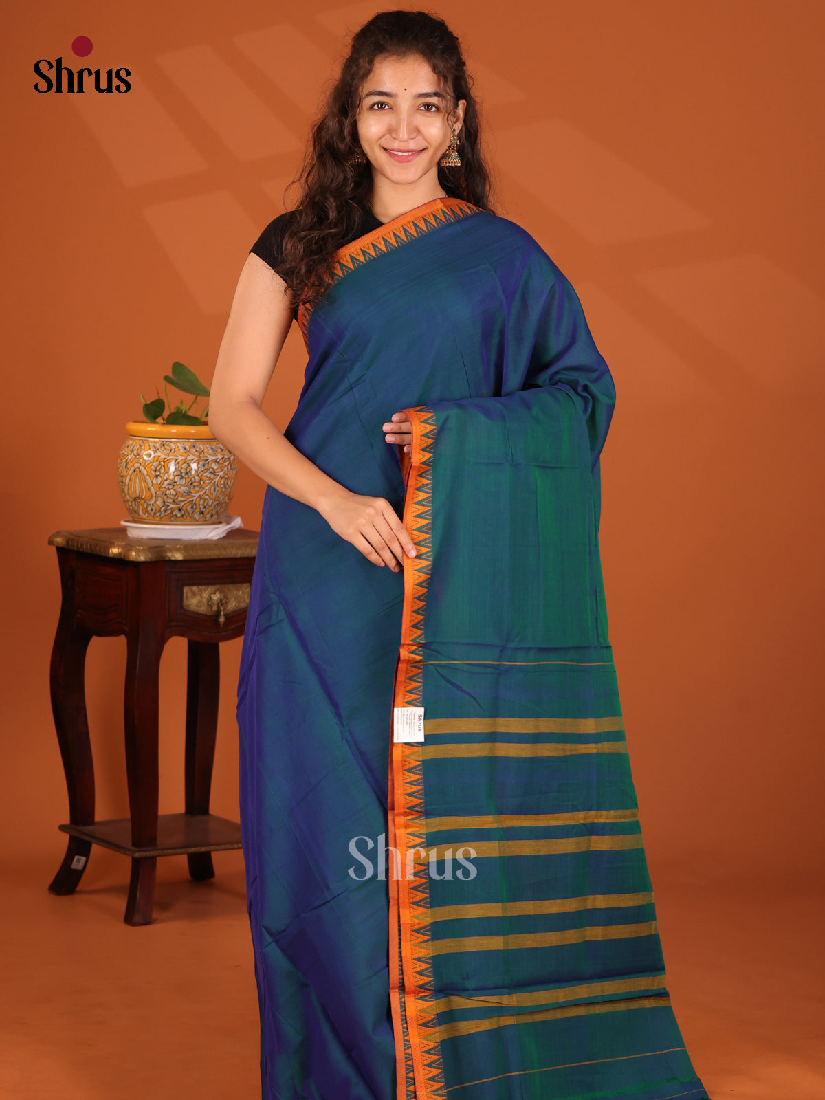 DCS11396 - Narayanpet Cotton Saree - Shop on Shrus.com