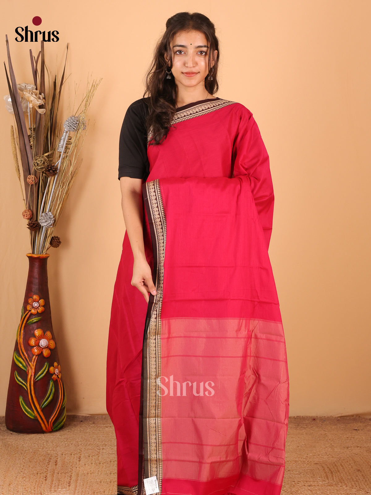 DCS11525 - Narayanpet Cotton  Saree - Shop on Shrus.com