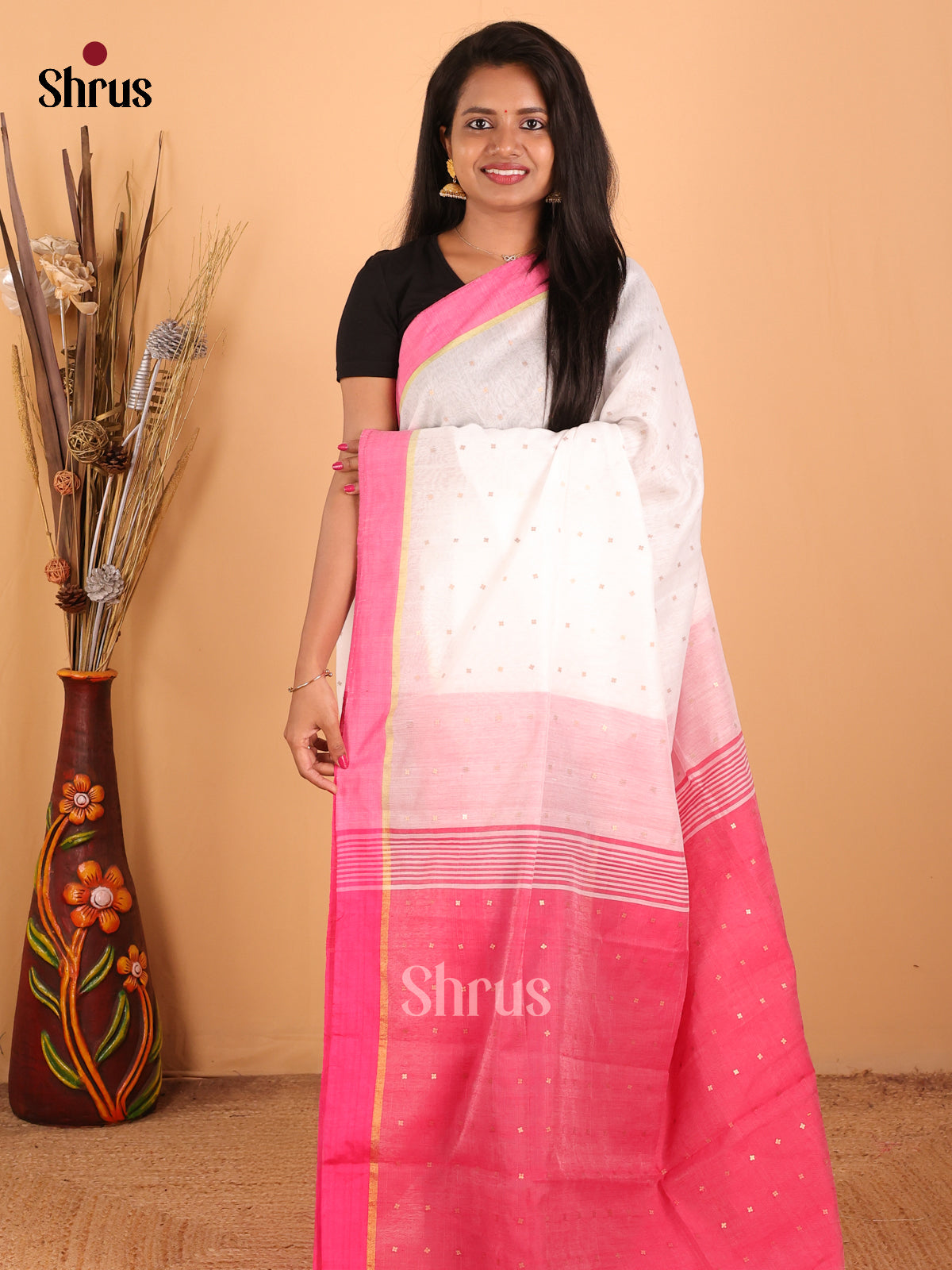 DCS12001 - Bengal Cotton  Saree - Shop on Shrus.com