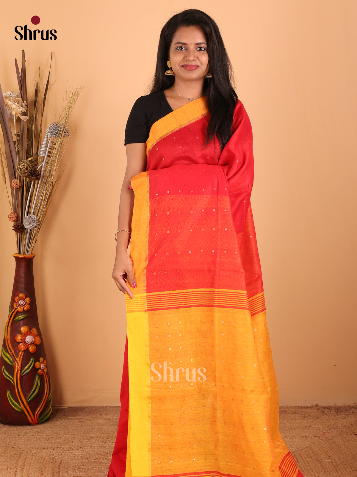 DCS12005 - Bengal Cotton  Saree - Shop on Shrus.com