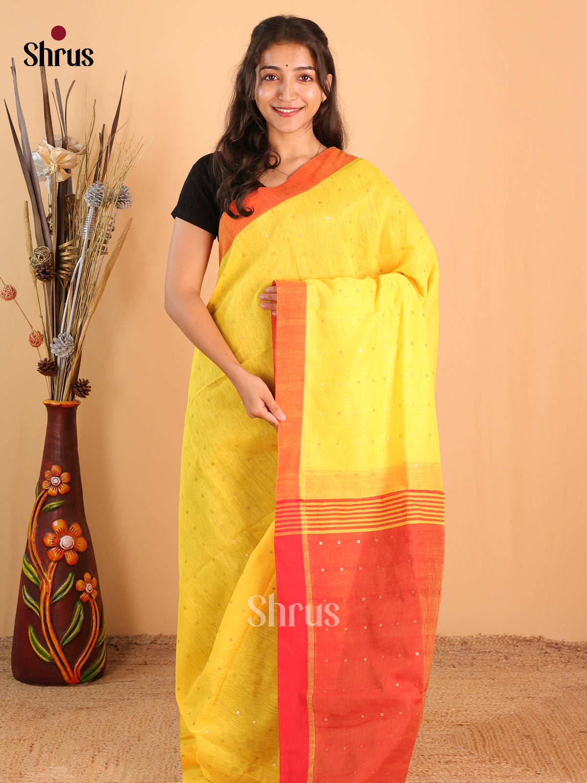 DCS12006 - Bengal cotton Saree - Shop on Shrus.com