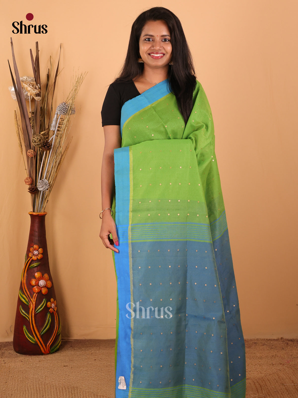 DCS12007 - Bengal Cotton  Saree - Shop on Shrus.com