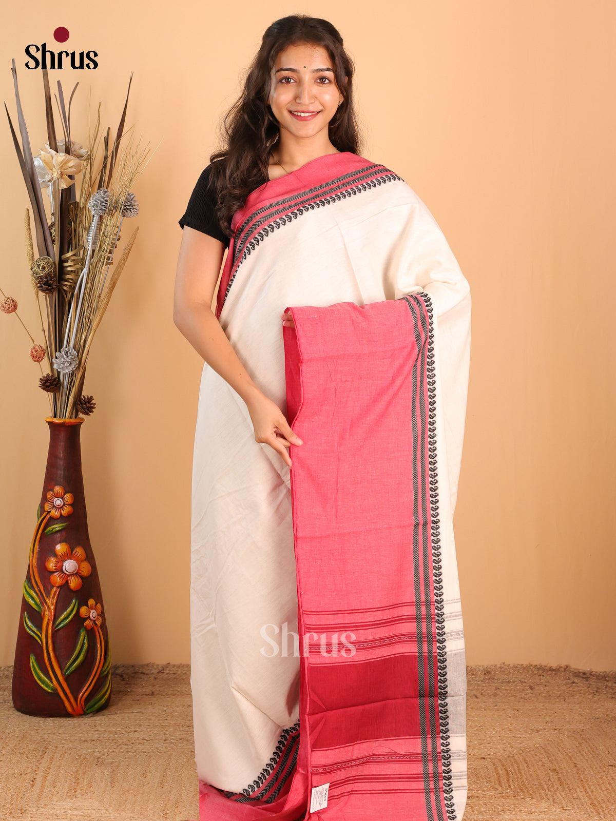 DCS12030 - Bengal cotton Saree - Shop on Shrus.com