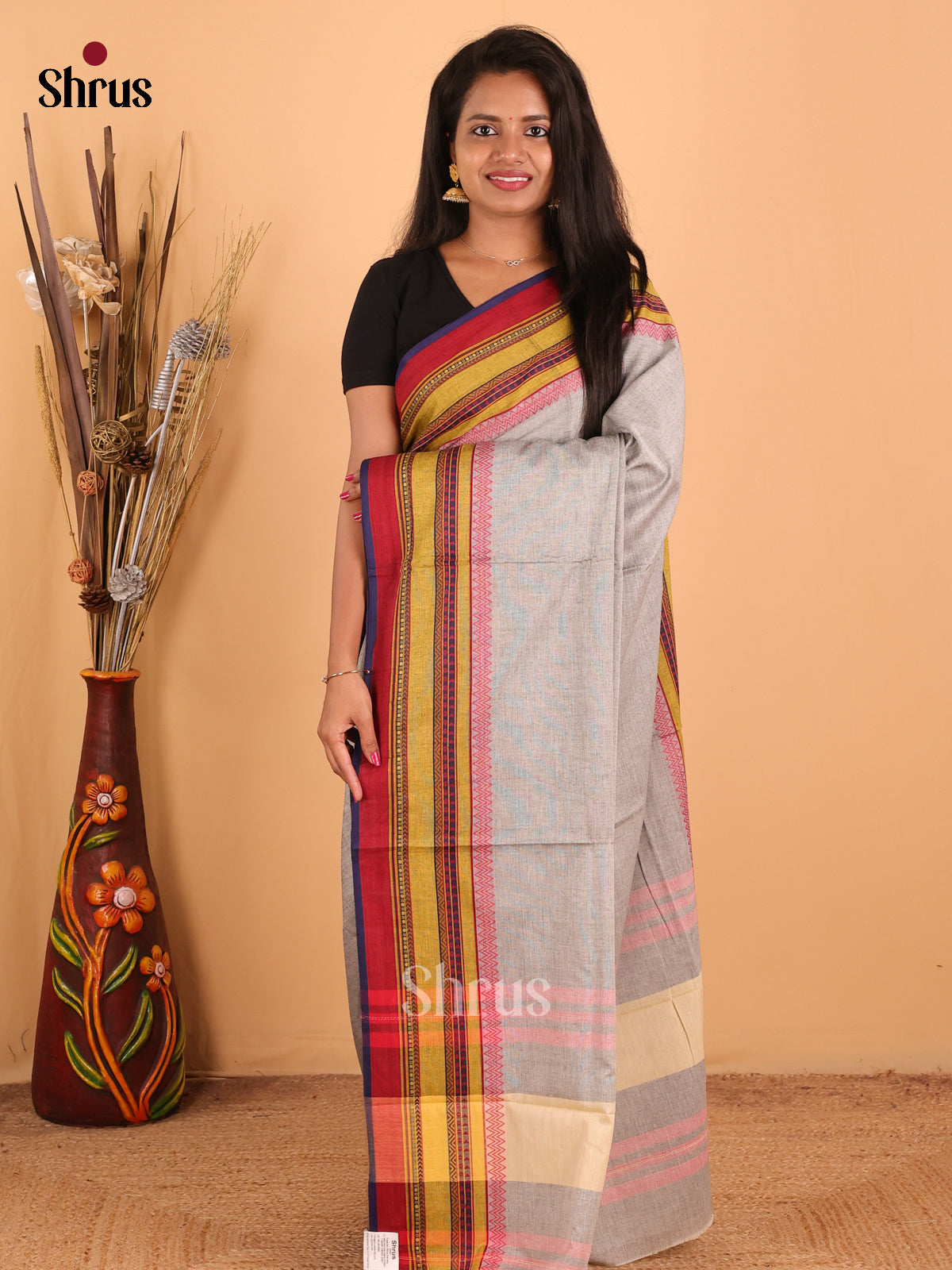 DCS12036 - Bengal Cotton  Saree - Shop on Shrus.com