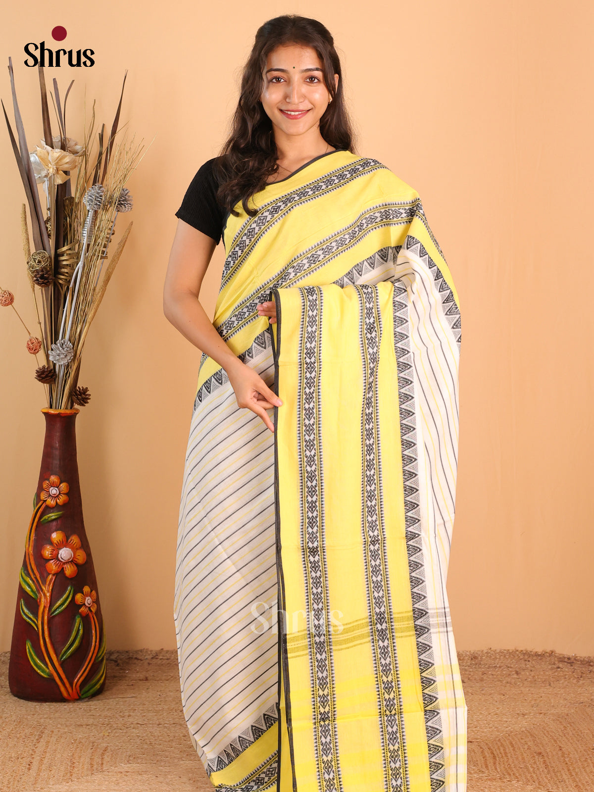 DCS12042 - Bengal cotton Saree - Shop on Shrus.com