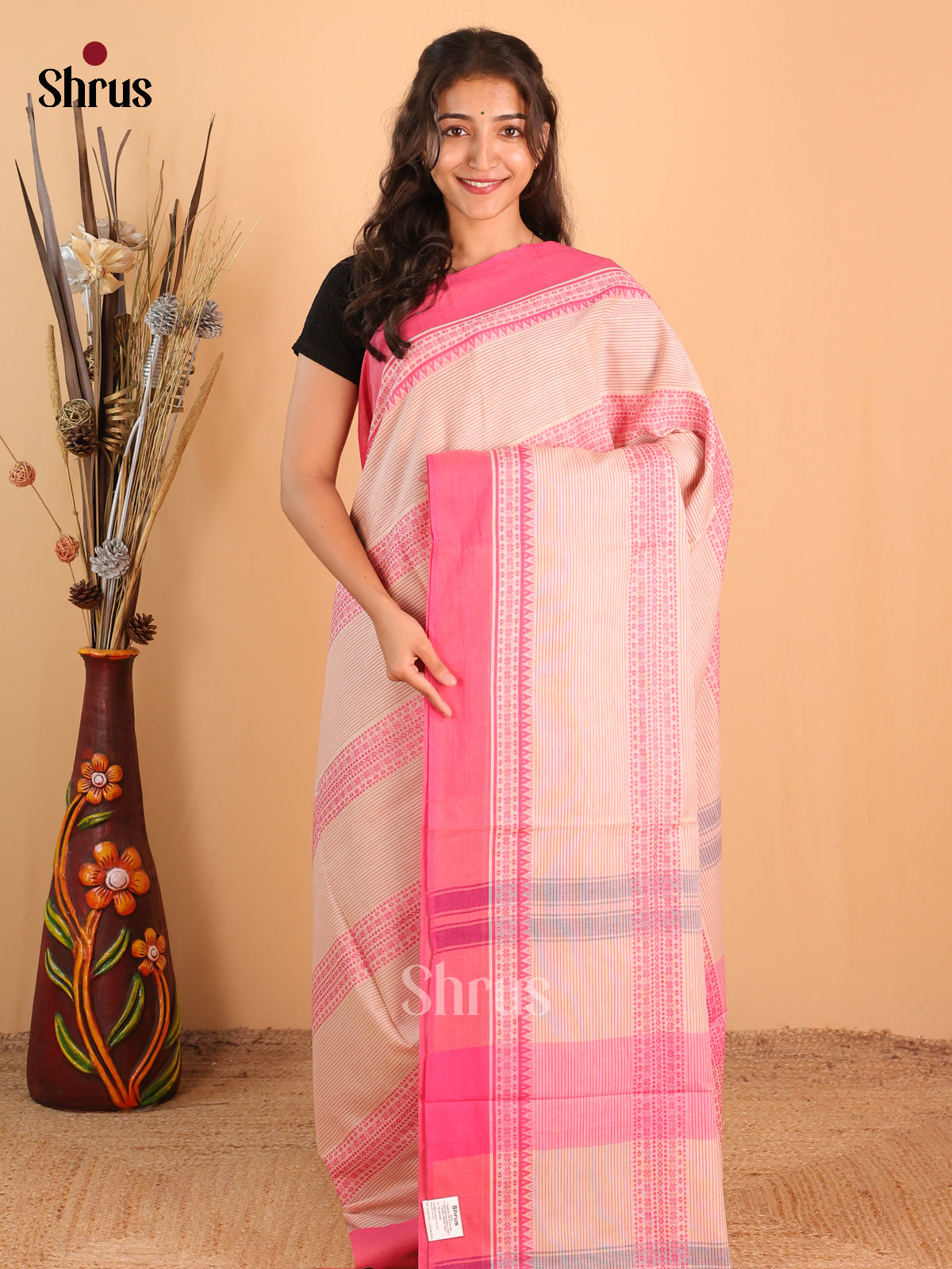 DCS12059 - Bengal cotton Saree - Shop on Shrus.com