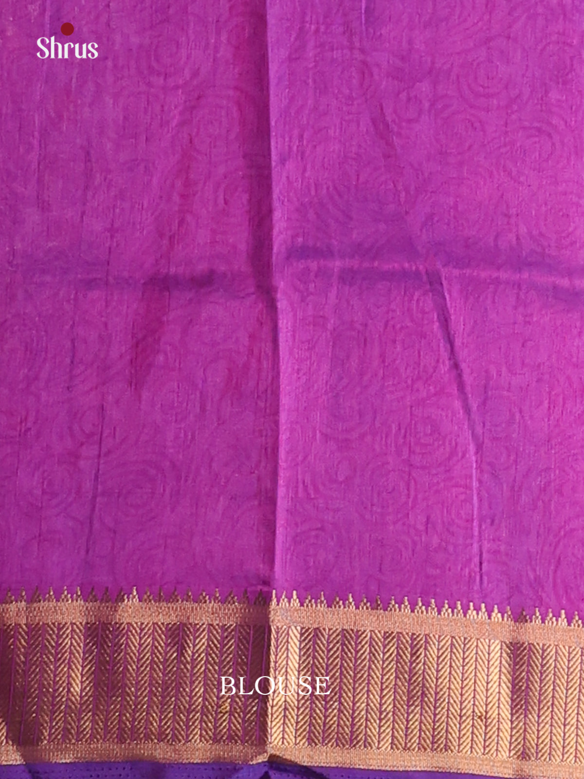 Blue & Purple - Semi Patola  Saree - Shop on Shrus.com